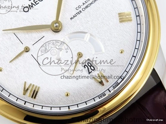 0118 De Ville Power Reserve YG MKF 1:1 Best Edition White Dial on Brown Leather Strap A WrinkleFree 7755